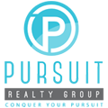 Logo of Pursuit Realty Group with a blue circular P and tagline.