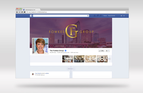Facebook page for The Fowkes Group with profile and cover photos.