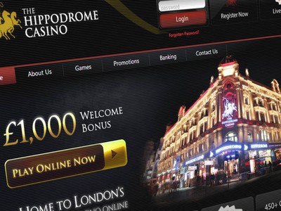 Casino website with welcome bonus offer displayed.