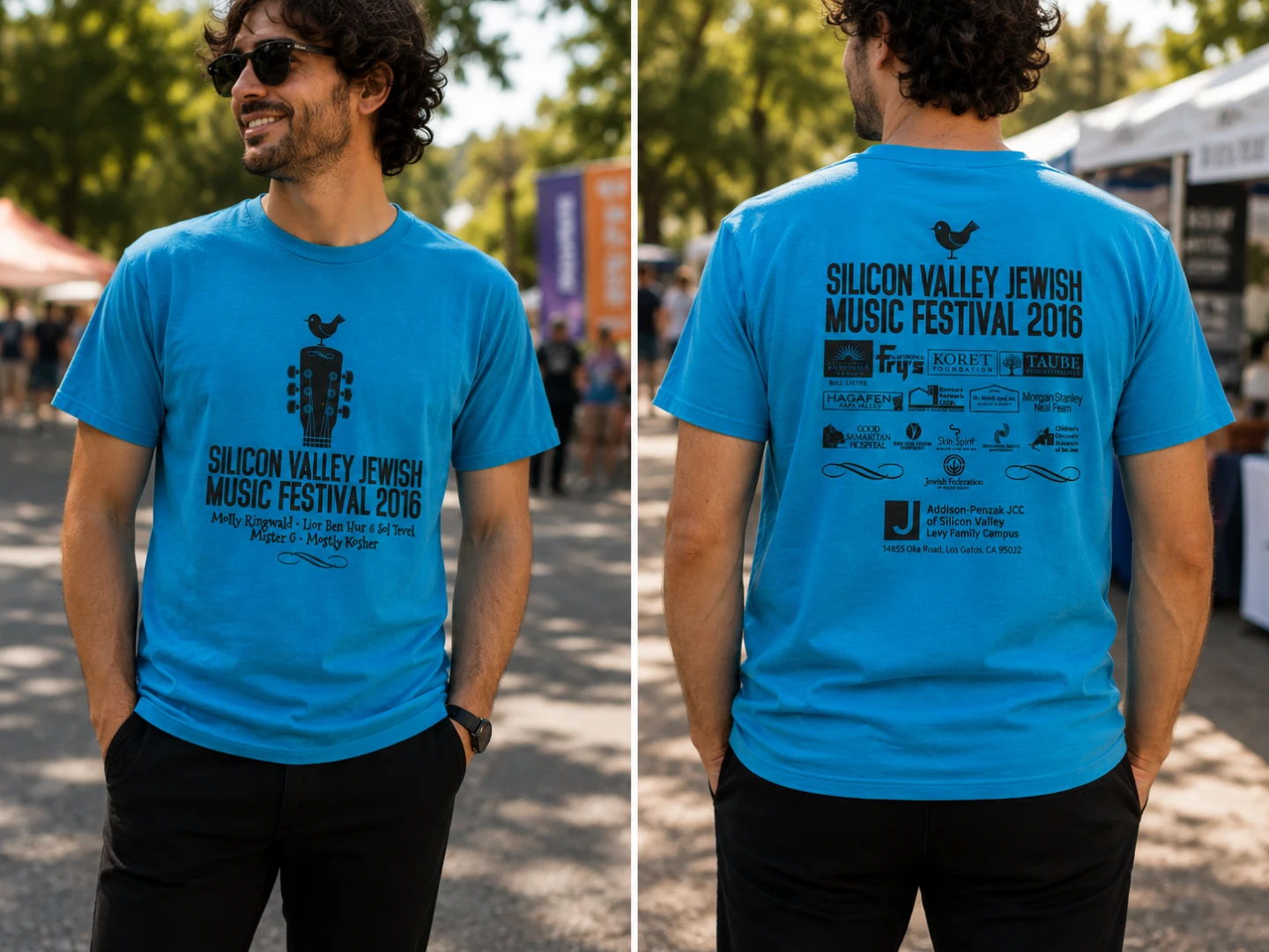 Silicon Valley Jewish Music Festival t-shirts